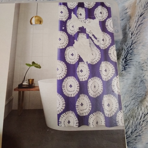 Project 62 Blue Medallion Shower Curtain - Picture 4 of 5